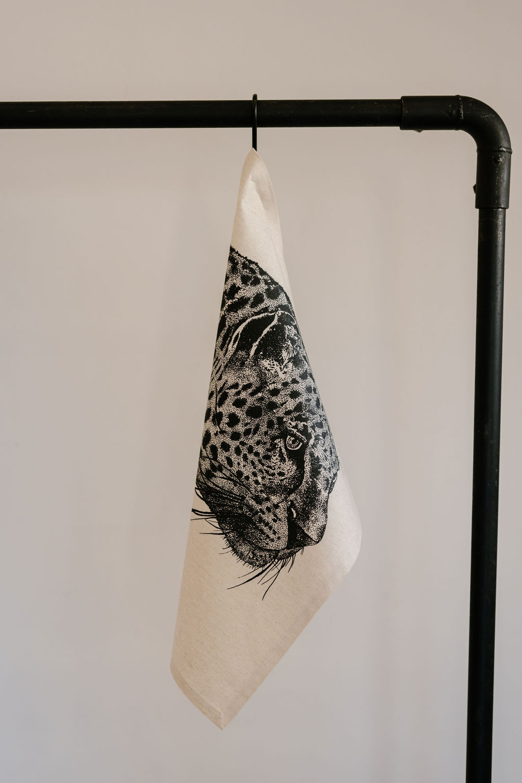 Leopard Dishtowel - Linen - Image 4
