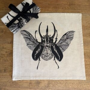 Scarabaeidae Beetle - Linen Blend Napkin