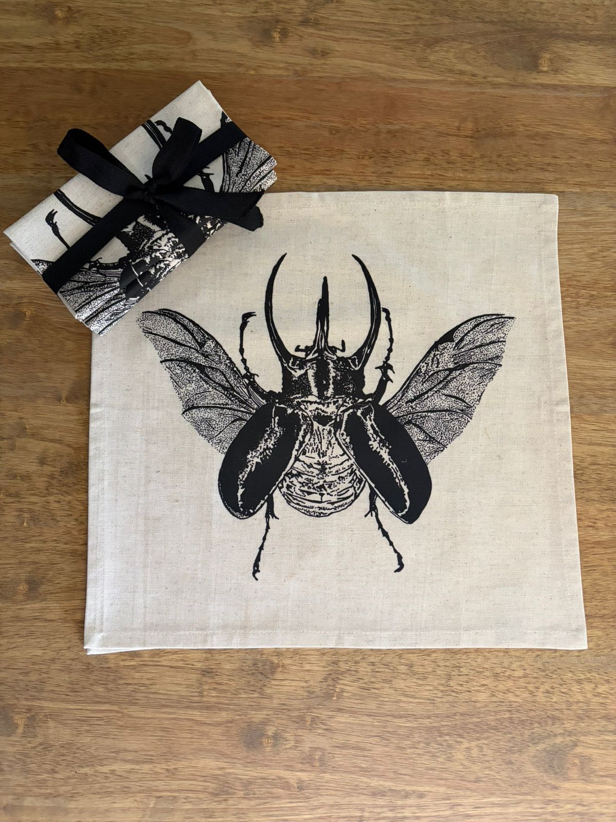 Scarabaeidae Beetle - Linen Blend Napkin
