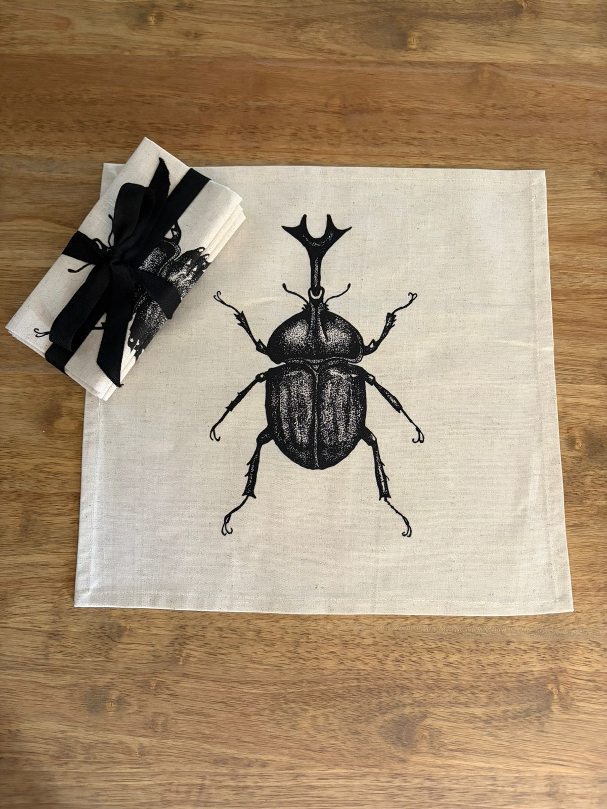 Allomyrina Dichotoma Beetle - Linen Blend Napkin